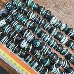 BEAUTIFUL OLD AFRICAN  GLASS BEADS Strand  17MM