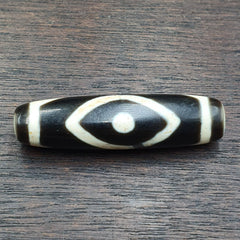 Tibetan Nepalese Himalayan Old Dzi Unique 3 eye Bead Amulet