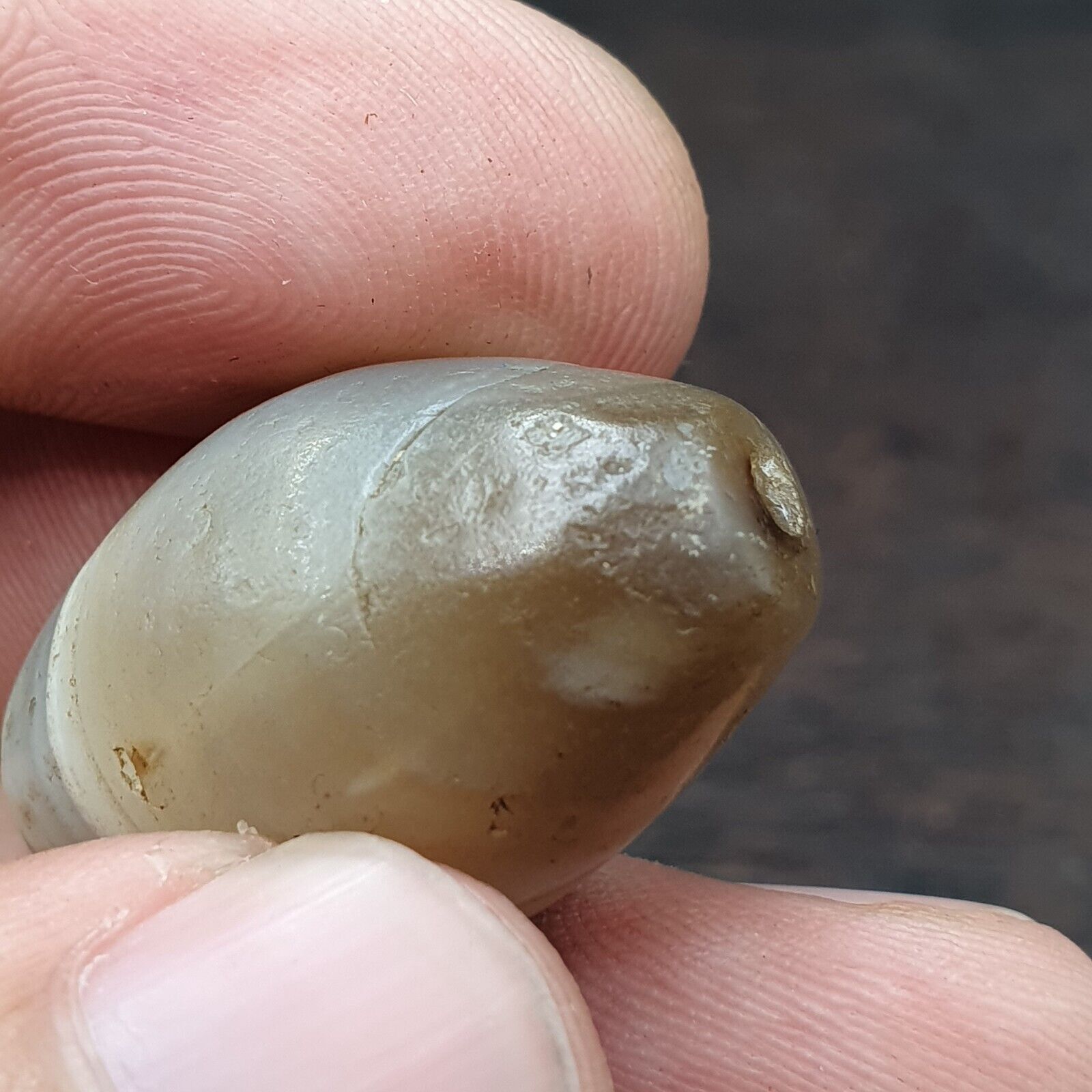 Ancient Agate Suleimani Natural Eye pattern Agate Bead JNT-S3
