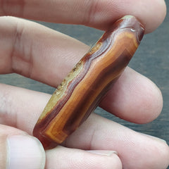 Antique Middle Eastern Agate Natural Agate Bead very unique Pattern #26