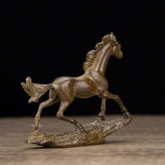 Antique Chinese classical collection of small Horse pure copper Bronze