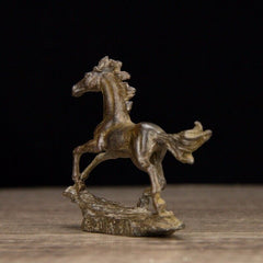 Antique Chinese classical collection of small Horse pure copper Bronze