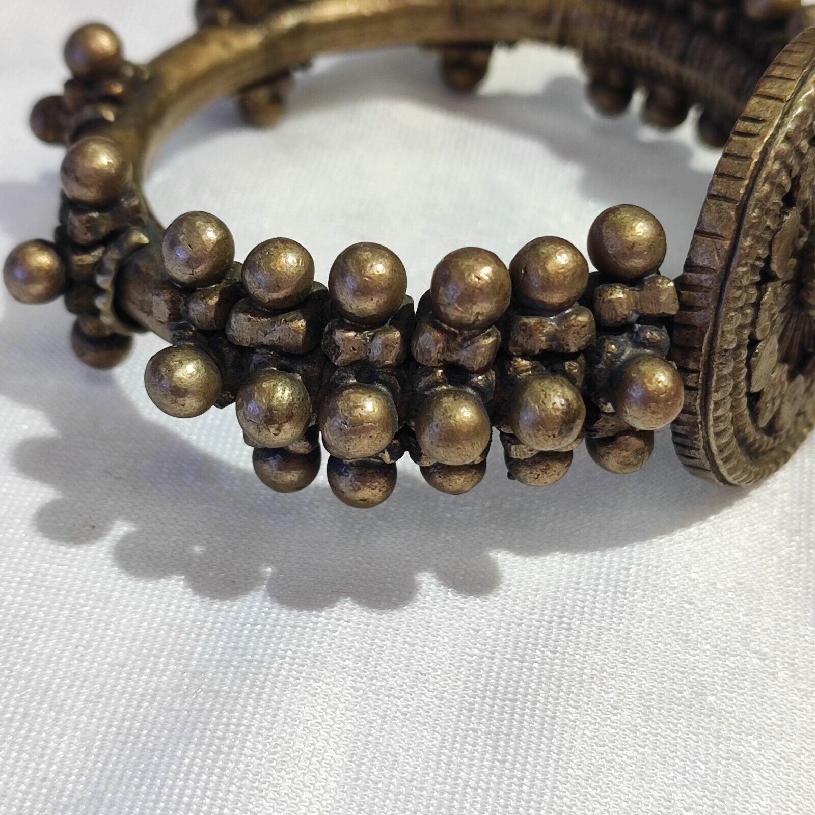 Antique Vintage Wonderful Middle Eastern Brass Bronze Bracelet