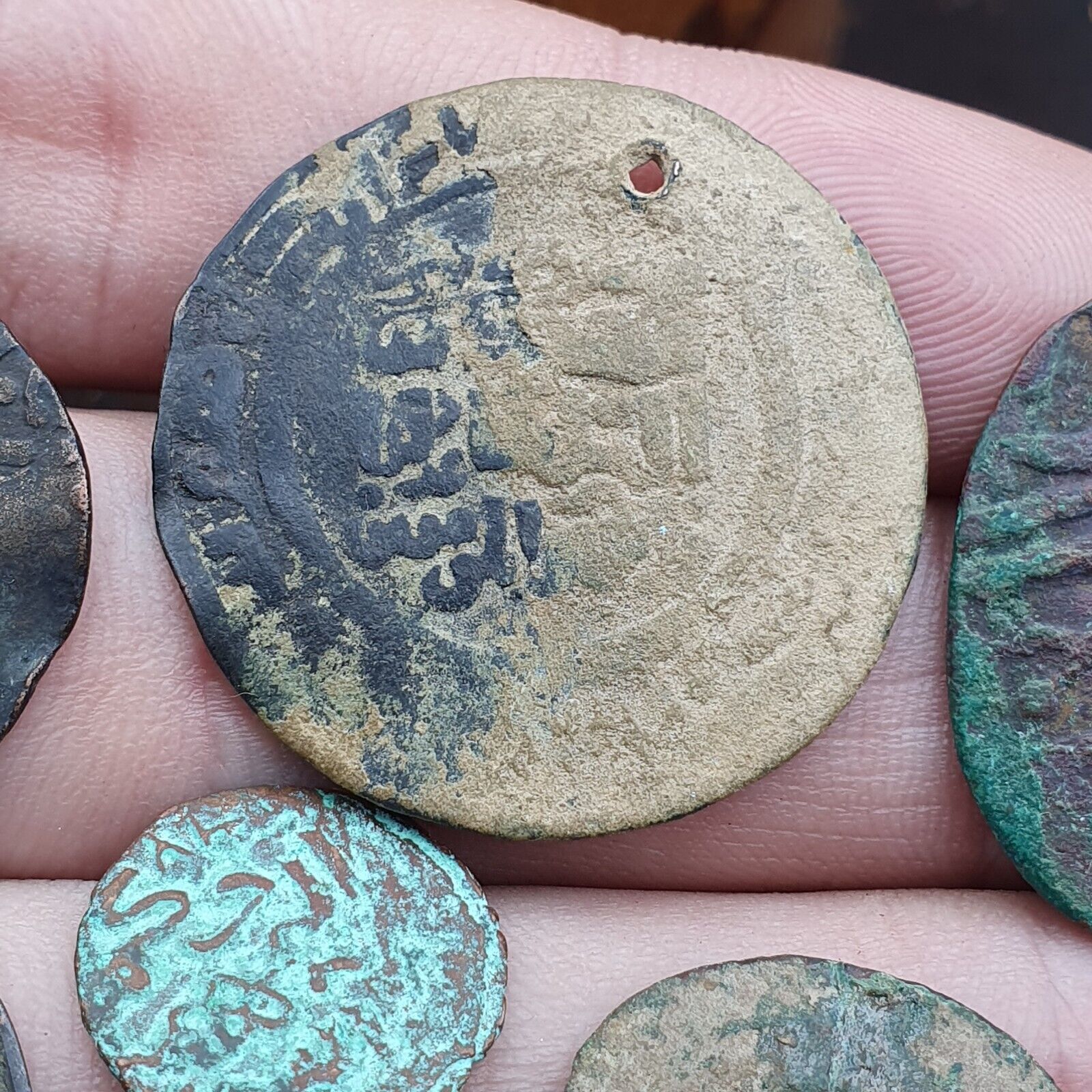 8 Antique Islamic coins Himyar, Abbasid, Himyarite Kingdom, Ottoman Empire
