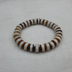 Antique Old Dzi Agate Yemeni Banded Agate Beads Bracelet SHK-2