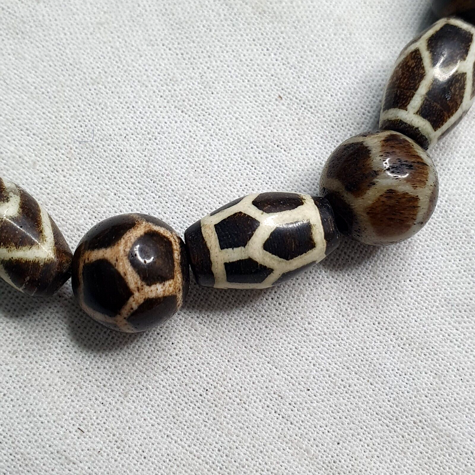 South Asian Burmese Antiques Pumtek Pyu Beads Lot 16 Beads Bracelet