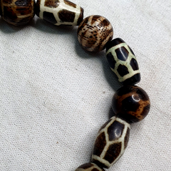South Asian Burmese Antiques Pumtek Pyu Beads Lot 16 Beads Bracelet