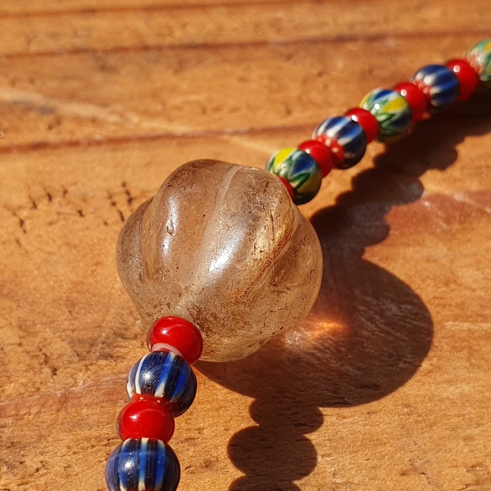 Himalayan Crystals, Chevron & Tibetan Red Agate Dzi Spiritual Amulet necklace