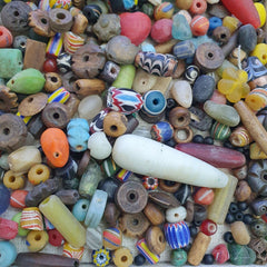 Antique Vintage Glass Beads lot For Collectors Jewelry Makers 260grams